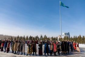 Елорданың мәдени ұйымдары «Ұлттық киім» күніне ауқымды флешмоб өткізді - фото 6