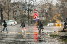 Алматыда нөсер жаңбыр жауды - фото 13