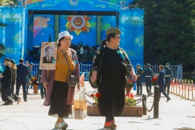 Алматылықтар Жеңістің 79 жылдығын тойлады - фото 7