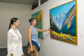 Астанада жас суретшілердің туындыларының көрмесі өтті - фото 5