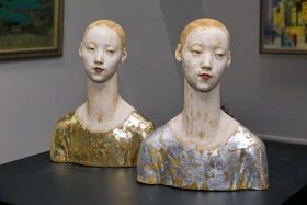 Астанада жас суретшілердің туындыларының көрмесі өтті - фото 9