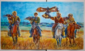 Астанада жас суретшілердің туындыларының көрмесі өтті - фото 10