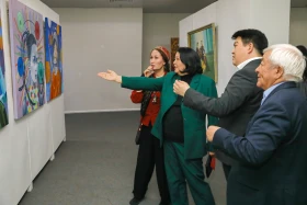 Астанада жас суретшілердің туындыларының көрмесі өтті - фото 18