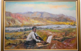 Астанада жас суретшілердің туындыларының көрмесі өтті - фото 23