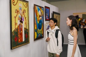 Астанада жас суретшілердің туындыларының көрмесі өтті - фото 26