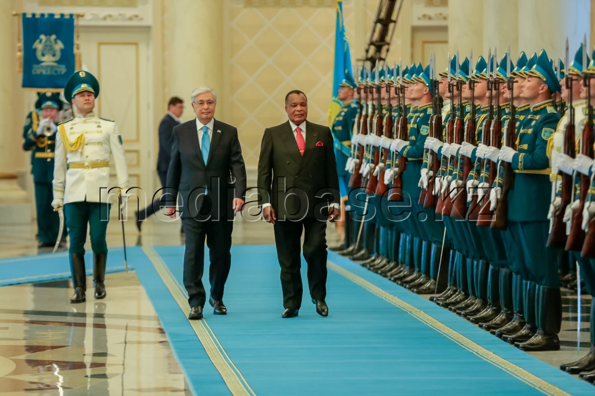 Kassym-Jomart Tokayev met with the President of Congo, Denis Sassou-Nguesso, in Akorda. - photo 1