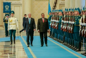 Қасым-Жомарт Тоқаев Конго Президентін Ақордада қарсы алды - фото 1