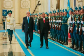 Kassym-Jomart Tokayev met with the President of Congo, Denis Sassou-Nguesso, in Akorda. - photo 7