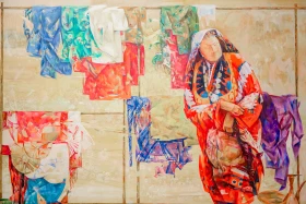 Астанада өзбек өнерінің көрмесі ашылды - фото 11