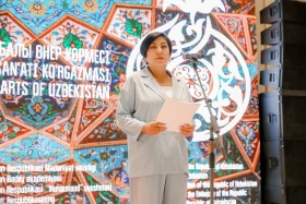 Астанада өзбек өнерінің көрмесі ашылды - фото 17