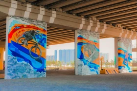 Астанадағы Арқар көпірінің астындағы өнер кеңістігі - фото 14