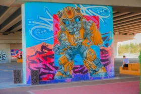 Астанадағы Арқар көпірінің астындағы өнер кеңістігі - фото 17