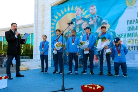 Паралимпиада ойындарының жеңімпаздары мен жүлдегерлері елге оралды - фото 6