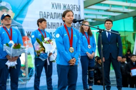 Паралимпиада ойындарының жеңімпаздары мен жүлдегерлері елге оралды - фото 8