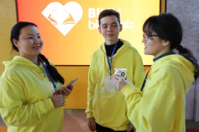 Открытие фронт офиса волонтеров Біз біргеміз - фото 11