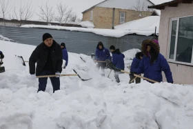 «Біз біргеміз» еріктілерінің қарды жинауы - фото 2