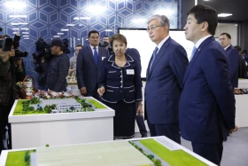 President of Kazakhstan Kassym-Jomart Tokayev visited Almaty Development Plan in Almaty - photo 4