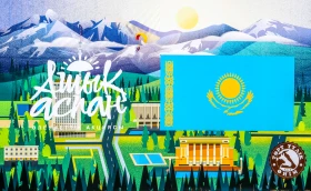 Қазақстанның ең үлкен туы Алматы аспанында ашылды - фото 12