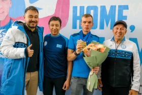 Астана жұрты Азиядада алтын алған биатлоншы Киреевті қарсы алды - фото 5