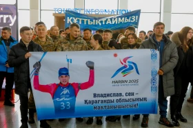 Астана жұрты Азиядада алтын алған биатлоншы Киреевті қарсы алды - фото 8