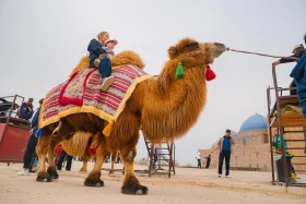 300 tourists arrived in Turkestan on the Silk Road international train - photo 9