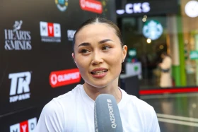 Жәнібек Әлімханұлы жекпе-жек алдындағы алғашқы жаттығуын өткізді - фото 6