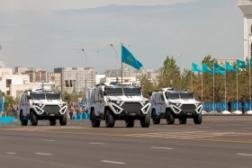 For the first time at the Victory Parade, Kazakhstan’s latest generation of armored vehicles, TAIMAS and AIBAR, were showcased - photo 1