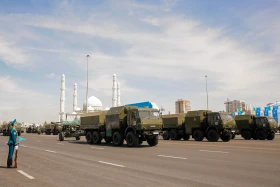 Алғаш рет Жеңіс парадында Қазақстанның ең жаңа ұрпағы бронетехникалары TAIMAS және AIBAR таныстырылды - фото 9