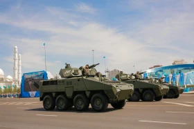 Алғаш рет Жеңіс парадында Қазақстанның ең жаңа ұрпағы бронетехникалары TAIMAS және AIBAR таныстырылды - фото 11