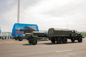 Алғаш рет Жеңіс парадында Қазақстанның ең жаңа ұрпағы бронетехникалары TAIMAS және AIBAR таныстырылды - фото 15