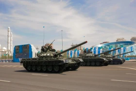 Алғаш рет Жеңіс парадында Қазақстанның ең жаңа ұрпағы бронетехникалары TAIMAS және AIBAR таныстырылды - фото 22