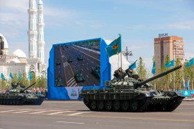 Алғаш рет Жеңіс парадында Қазақстанның ең жаңа ұрпағы бронетехникалары TAIMAS және AIBAR таныстырылды - фото 25