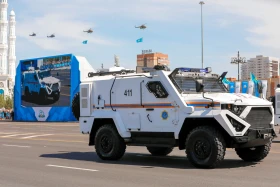 Алғаш рет Жеңіс парадында Қазақстанның ең жаңа ұрпағы бронетехникалары TAIMAS және AIBAR таныстырылды - фото 29