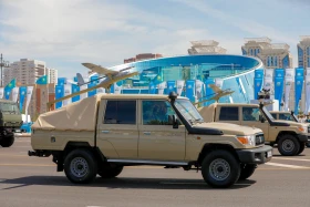 Алғаш рет Жеңіс парадында Қазақстанның ең жаңа ұрпағы бронетехникалары TAIMAS және AIBAR таныстырылды - фото 31