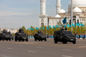 Алғаш рет Жеңіс парадында Қазақстанның ең жаңа ұрпағы бронетехникалары TAIMAS және AIBAR таныстырылды - фото 33