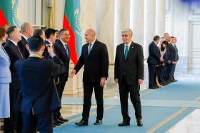 Bulgarian President Rumen Radev arrives at Akorda - photo 2