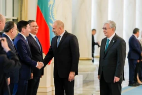 Bulgarian President Rumen Radev arrives at Akorda - photo 3