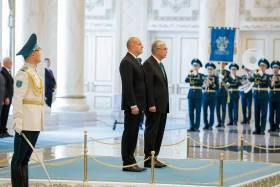 Bulgarian President Rumen Radev arrives at Akorda - photo 4