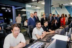 Қырғызстан Парламентінің төрағасы ҚР Президенті Телерадиокешенінде болды - фото 13