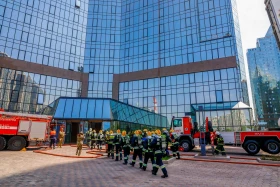 Пожар в 35-этажном здании: в Алматы прошли масштабные учения - фото 6
