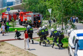 Пожар в 35-этажном здании: в Алматы прошли масштабные учения - фото 14