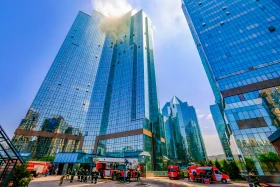 Пожар в 35-этажном здании: в Алматы прошли масштабные учения - фото 15