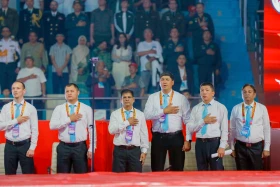 Астанада әскерилер арасында қазақ күресінен алғашқы әлем чемпионаты басталды - фото 12