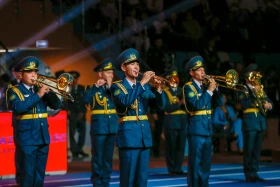 Астанада әскерилер арасында қазақ күресінен алғашқы әлем чемпионаты басталды - фото 13