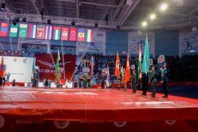 Астанада әскерилер арасында қазақ күресінен алғашқы әлем чемпионаты басталды - фото 18