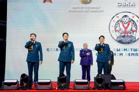 Астанада әскерилер арасында қазақ күресінен алғашқы әлем чемпионаты басталды - фото 33