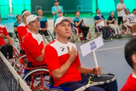 Корттағы тең мүмкіндіктер: Шымкентте арбамен теннистен Қазақстан чемпионаты өтуде - фото 5