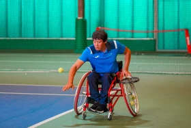 Корттағы тең мүмкіндіктер: Шымкентте арбамен теннистен Қазақстан чемпионаты өтуде - фото 13