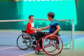 Корттағы тең мүмкіндіктер: Шымкентте арбамен теннистен Қазақстан чемпионаты өтуде - фото 14