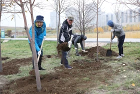 Қазақстандық және шетелдік дипломаттар астанада ағаш отырғызды - фото 8